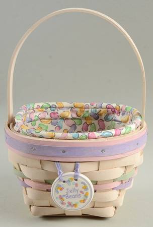 Baskets 2000 Jelly Bean Basket & Liner w/Protector & Charm
