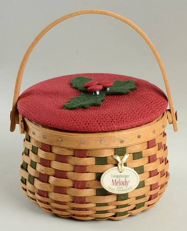 Baskets Melody Basket & Lid w/Lid Cover,Protector&Charm