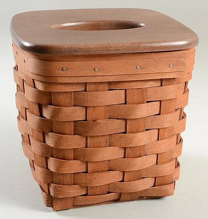 Baskets Tall Tissue Basket & Lid