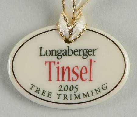 Baskets Tinsel Basket Charm Tie-On