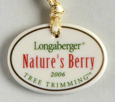 Baskets Nature's Berry Basket Charm Tie-On