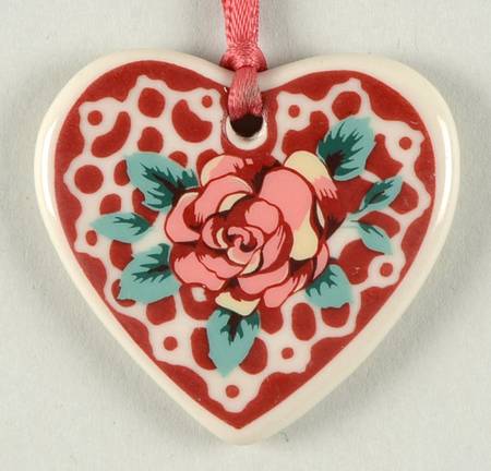 Baskets Sweet Sentiments Heart Basket Charm Tie-On