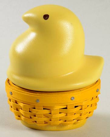 Baskets Miniature Peeps Basket & Ceramic Lid