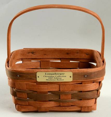 Baskets Green Mistletoe Basket