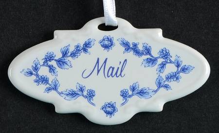 Baskets "Mail" Provincial Cottage Basket Charm Tie-On