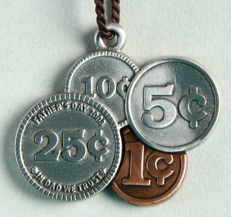 Baskets Pocket Change Tie-On Charm for Basket