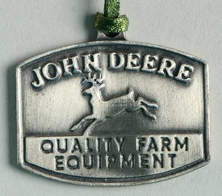 Baskets John Deere Pewter Basket Charm Tie-On