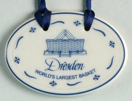 Baskets Dresden World's Largest Basket Charm Tie-On