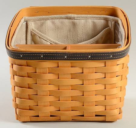Baskets Daddy's Caddy & Liner w/Protector&Wood Divider