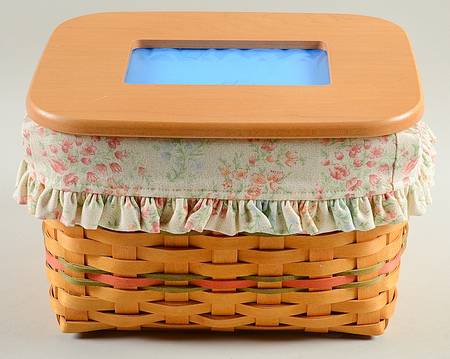 Baskets Mom's Memories Basket&Lid w/Liner,Protector&Cards