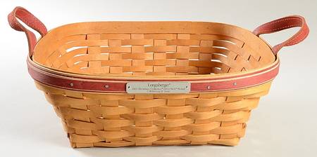 Baskets Red Silver Bells Basket