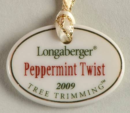 Baskets Peppermint Twist Basket Charm Tie-On