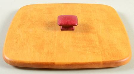 Baskets Red Knob Lid for Cranberry Basket by Longaberger