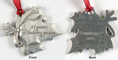Baskets 25th Anniversary Holiday Tie-On Charm for Basket