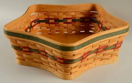 Baskets Green Holiday Hostess Shining Star Basket