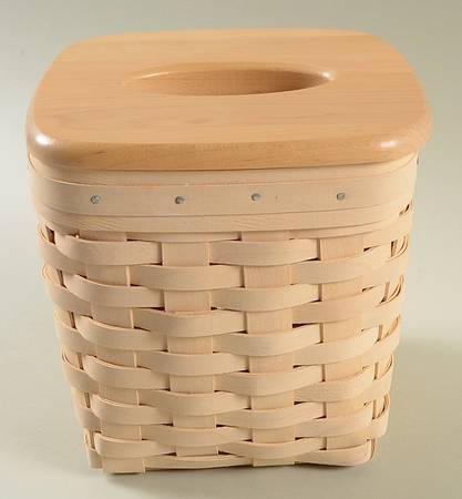Baskets Tall Tissue Basket & Lid