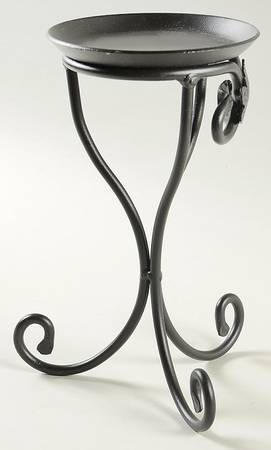 Baskets 8" Metal Pillar Candleholder