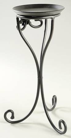 Baskets 11" Metal Pillar Candleholder