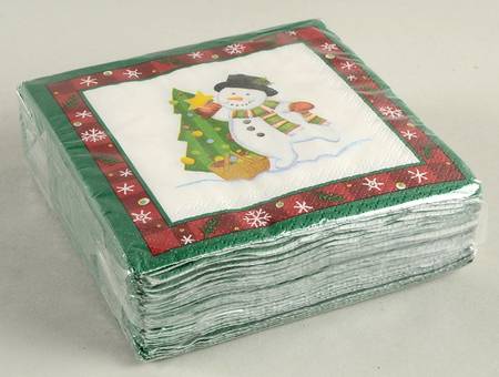 Baskets Paper Napkins for 2004 Holiday Helper Basket