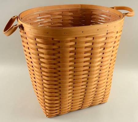 Baskets Large Oval Waste Basket & Protector