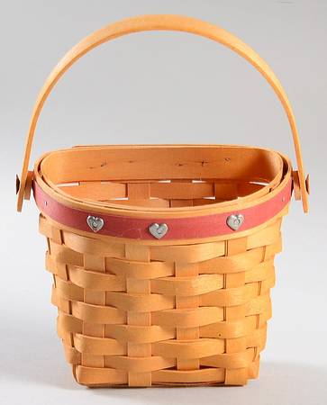 Baskets Red Love Notes Basket by Longaberger