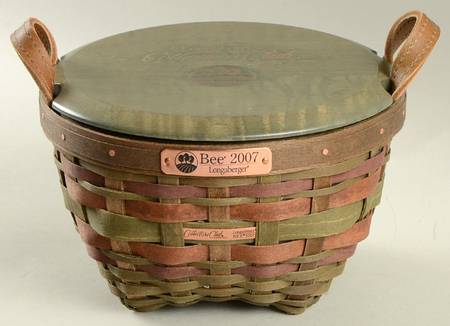 Baskets 2007 Bee Basket & Lid w/Liner & Protector