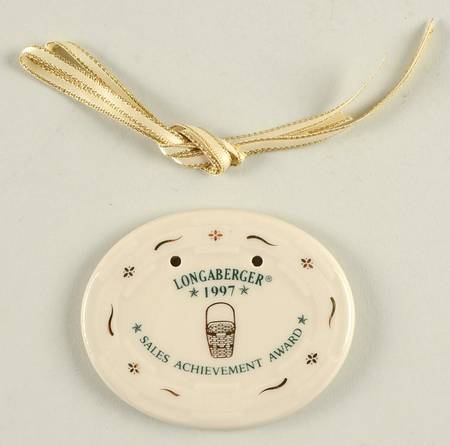 Baskets 1997 Sales Achievement Award Tie-On Charm