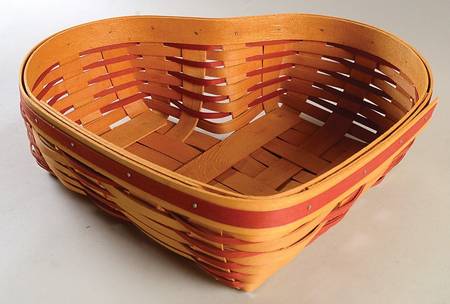 Baskets Love Treasures Heart Basket by Longaberger
