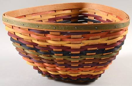 Baskets Multicolor Large Triangle Bowl Basket