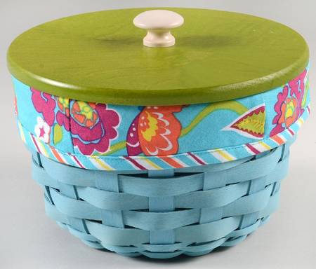 Baskets Summer Lovin Small Ware & Lid w/Liner & Protector