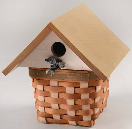 Baskets Birdhouse Basket & Lid