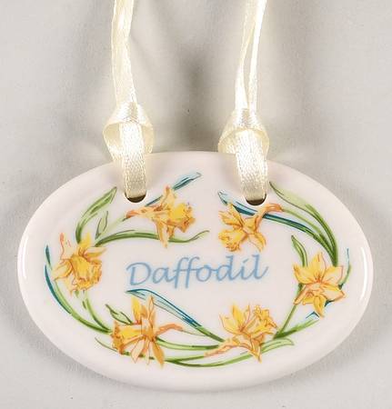 Baskets Daffodil Basket Charm Tie-On