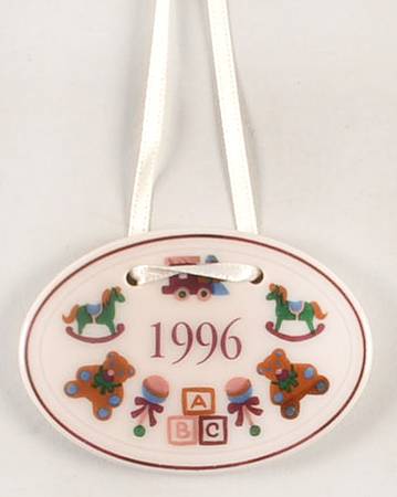 Baskets 1996 New Baby Basket Charm Tie-On