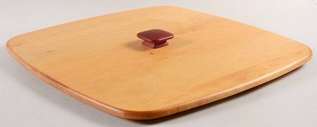 Baskets Red Knob Lid for Evergreen Basket by Longaberger