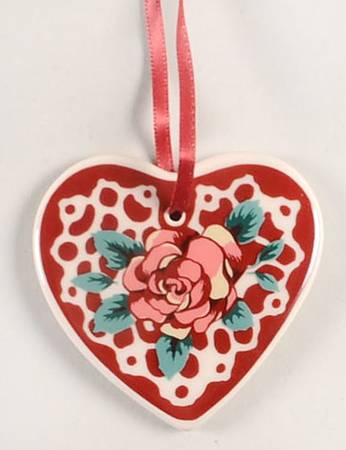 Baskets Precious Treasures Heart Basket Charm Tie-On