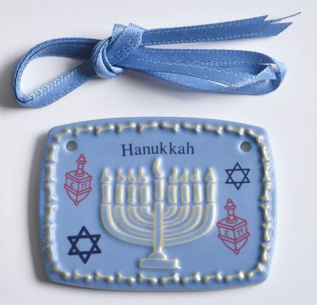 Baskets Menorah Tie-On Charm for Basket