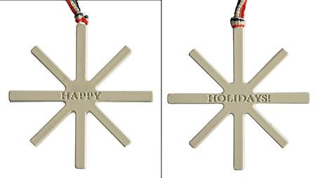 Baskets Ivory Snowflake Charm Tie-On for Basket