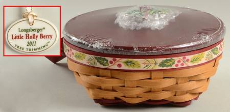Baskets (5 Piece) Red Little Holly Basket Set