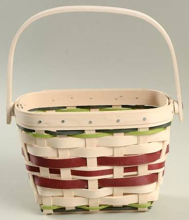 Baskets Whitewash/Red Yuletide Gift Basket