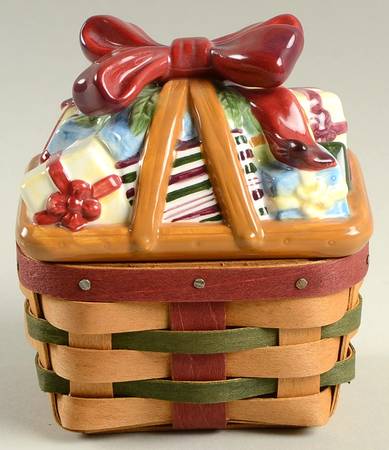 Baskets Little Gifts Basket & Ceramic Lid w/Protector