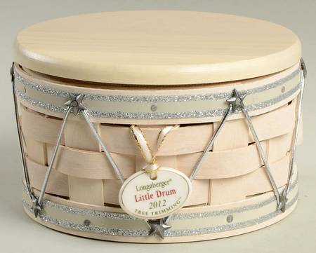 Baskets (5 Piece) Whitewash Little Drum Basket Set