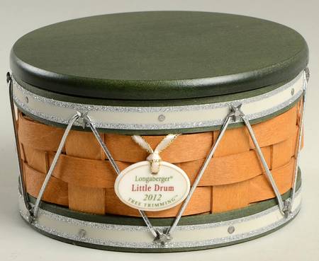 Baskets (5 Piece) Green Little Drum Basket Set