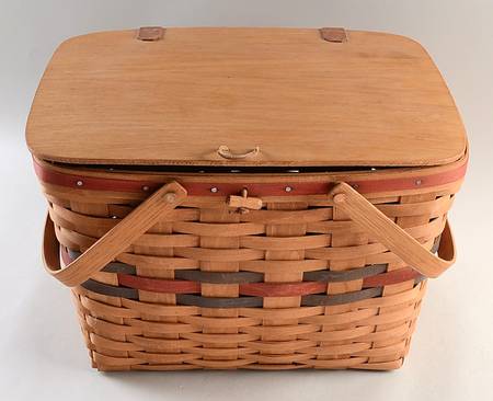 Baskets Large Hostess Picnic Basket & Riser