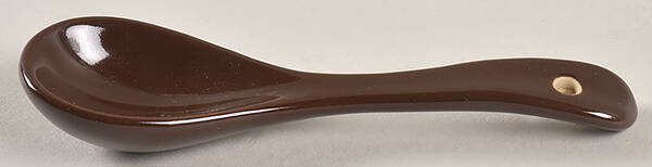 Woven Traditions Chocolate Ceramic Tasting Spoon