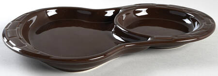 Woven Traditions Chocolate Oval Snack Tray