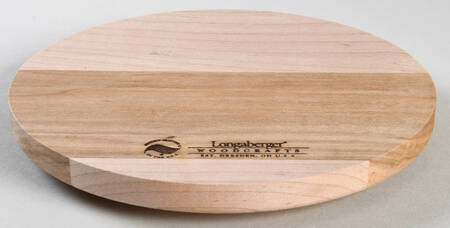 Woven Traditions Chocolate Rd Wood Cutting Board for Cheese & Cracker Tray