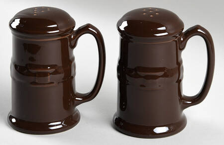 Woven Traditions Chocolate Stove Top Salt & Pepper Set