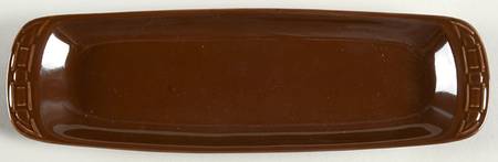 Woven Traditions Chocolate Olive Dish