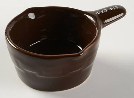 Woven Traditions Chocolate 1/4 Cup Measuring Cup