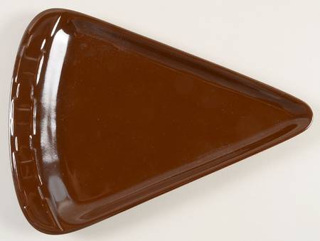 Woven Traditions Chocolate Pizza Slice Plate